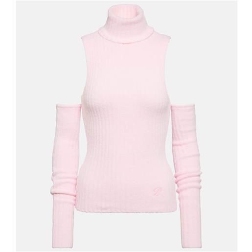 Blumarine top a collo alto senza maniche