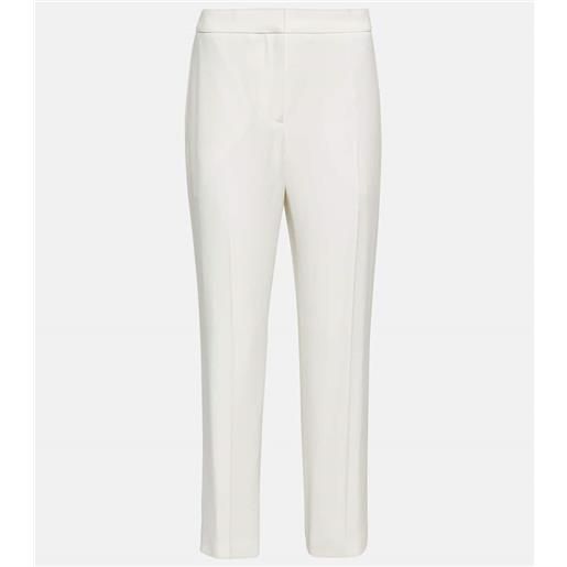 McQueen pantaloni slim in crãªpe a vita media