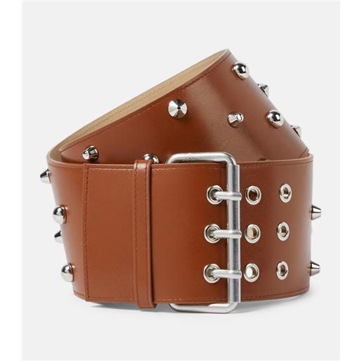Blumarine cintura in pelle con borchie