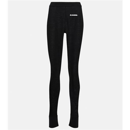 Jil Sander leggings con logo