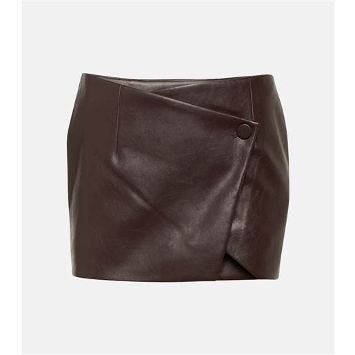 Aya Muse minigonna mille in similpelle