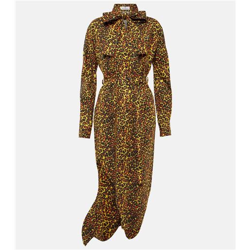 Vivienne Westwood abito lungo in cotone con stampa