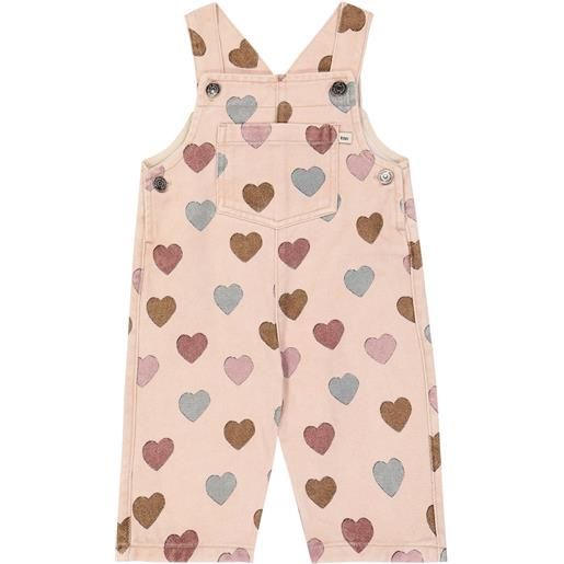 The New Society baby - salopette elaine con stampa a cuore