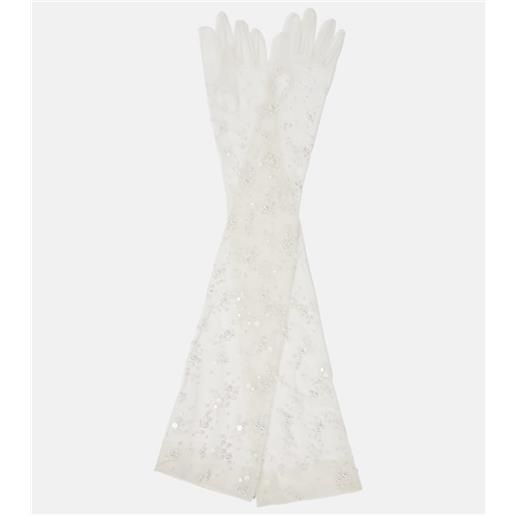 Safiyaa bridal - guanti in tulle