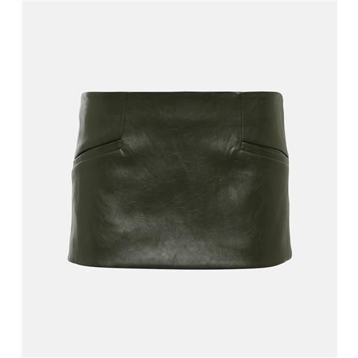 Aya Muse minigonna edona in similpelle