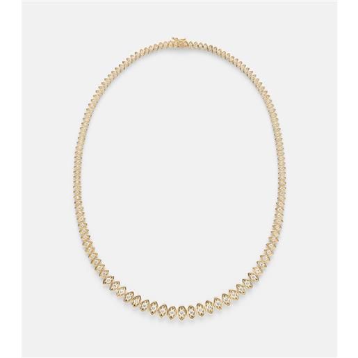 Sydney Evan collana eternity in oro 14kt con diamanti