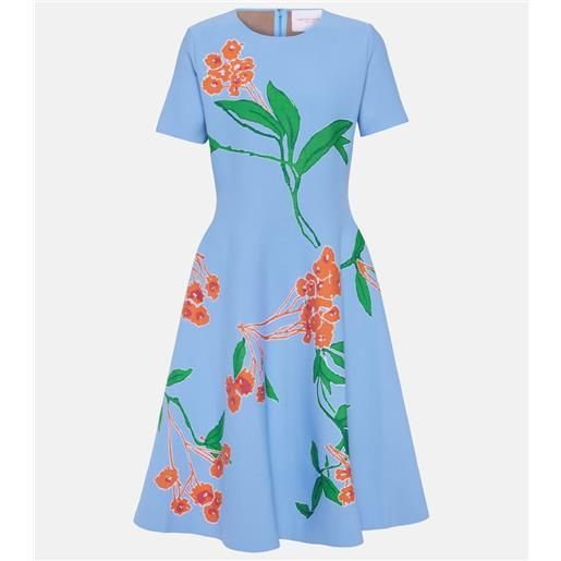 Carolina Herrera abito midi con stampa