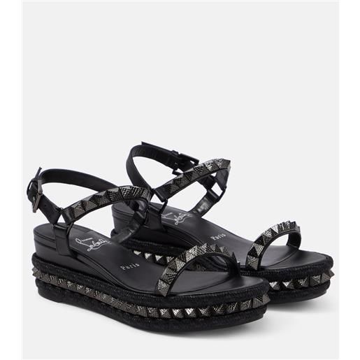 Christian Louboutin espadrillas pyraclou in pelle