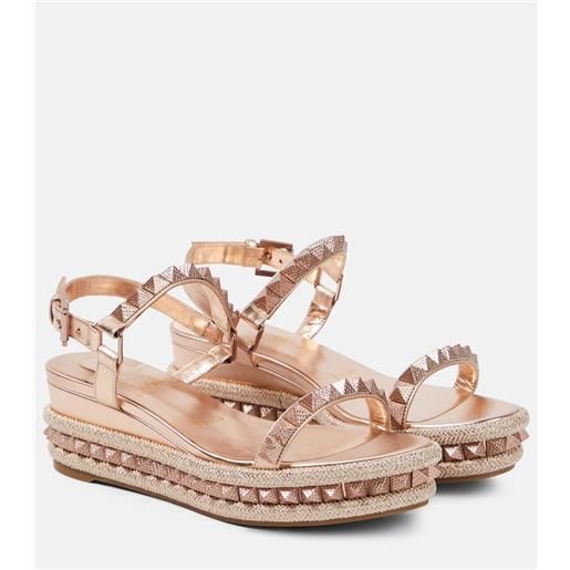 Christian Louboutin espadrillas pyraclou in pelle