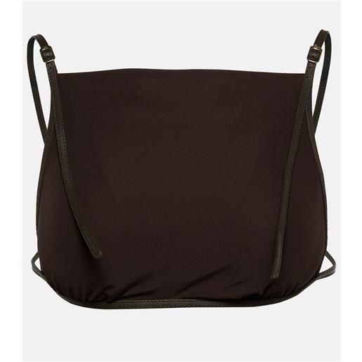 Christopher Esber top cropped framed con pelle