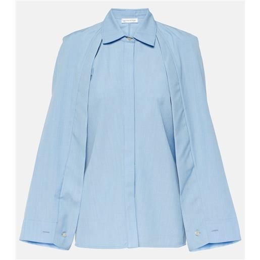 Victoria Beckham blusa in lana vergine con mantella