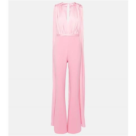 Safiyaa jumpsuit bianca con cut-out