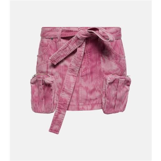 Blumarine minigonna cargo di jeans