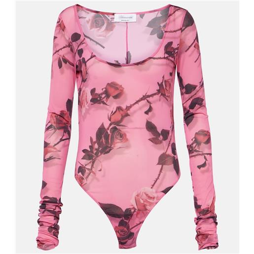 Blumarine body con stampa floreale