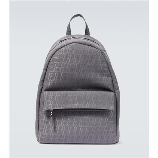 Christian Louboutin zaino zip n flap in jacquard con logo