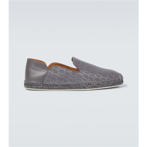 Christian Louboutin espadrillas espadon in jacquard con pelle