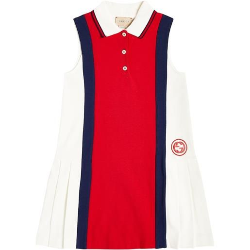 Gucci Kids abito polo in jersey di cotone