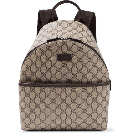 Gucci Kids zaino in canvas gg con pelle