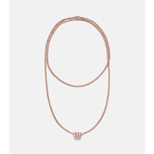 Suzanne Kalan collana in oro rosa 18kt con diamanti
