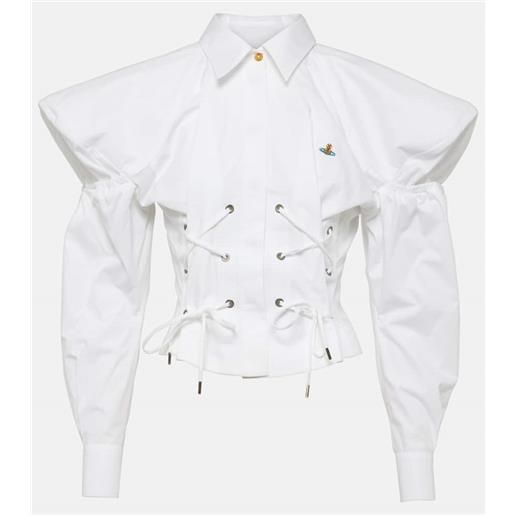 Vivienne Westwood camicia gexy in popeline di cotone
