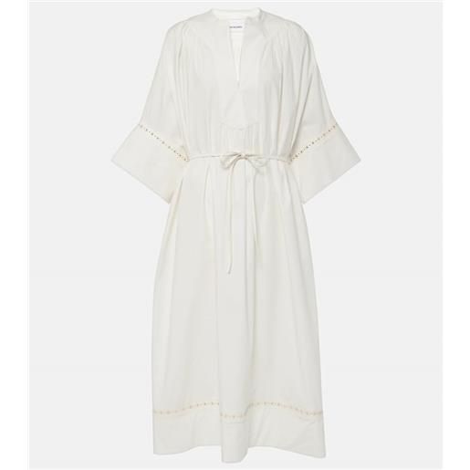 Yves Salomon abito lungo in misto cotone