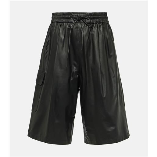 Yves Salomon bermuda in pelle