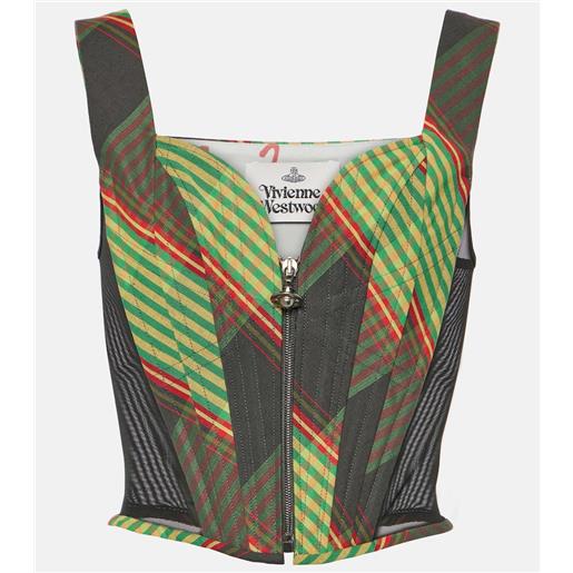 Vivienne Westwood bustier classic in cotone e lino