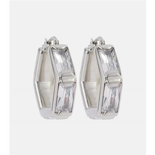 Jil Sander orecchini con cristalli