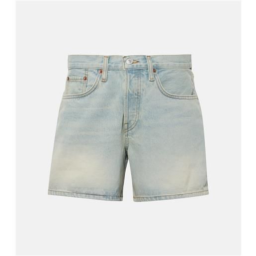 Re/Done shorts di jeans a vita media