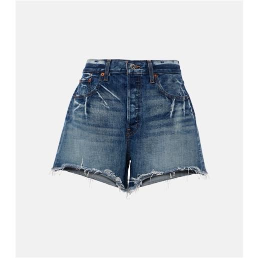 Re/Done shorts di jeans a vita alta