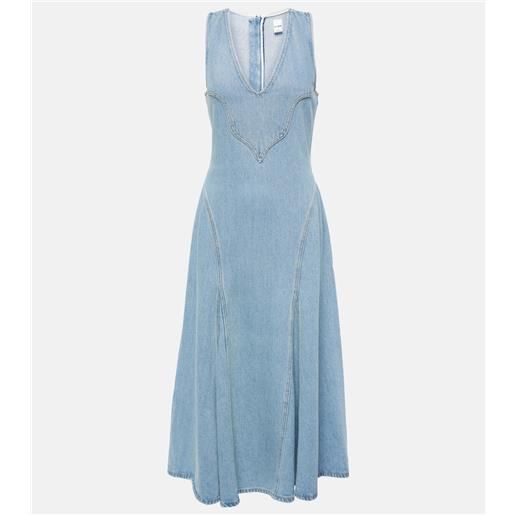 Re/Done abito midi western in denim