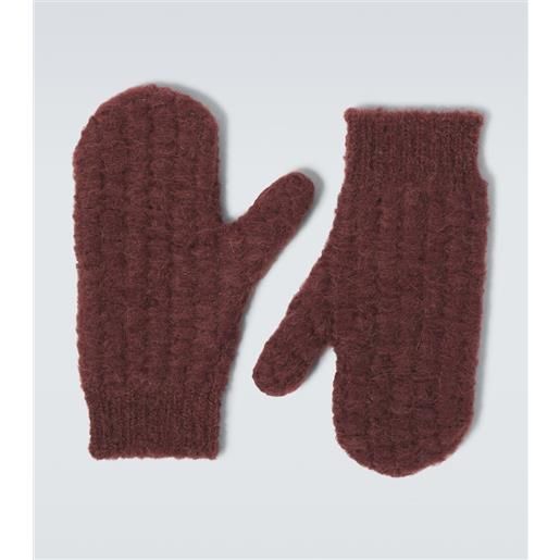 Jil Sander muffole in maglia di misto lana