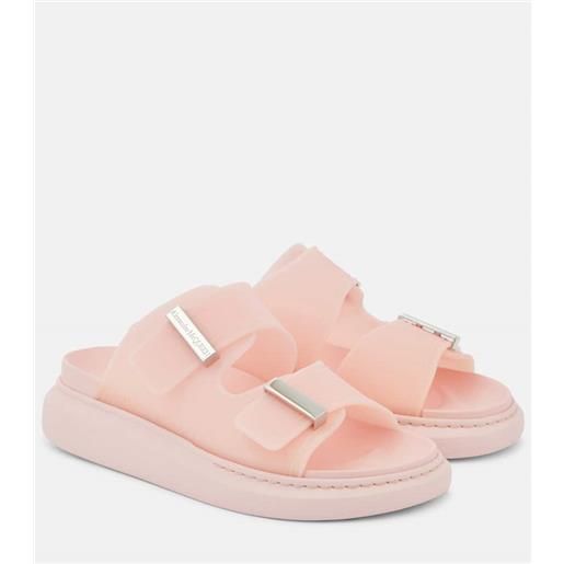 McQueen sandali con platform e logo