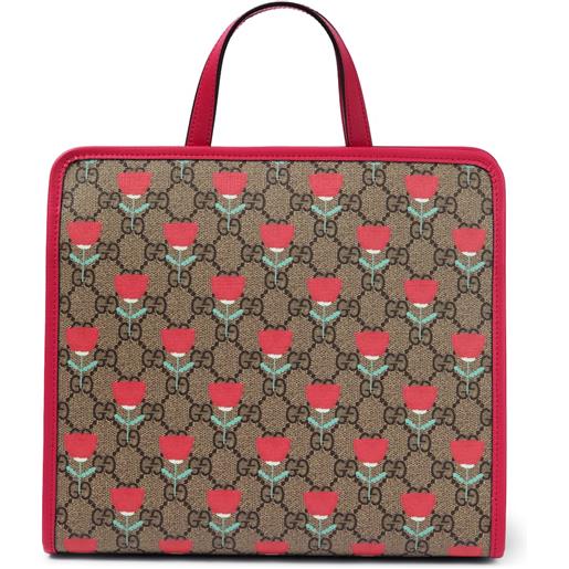 Gucci Kids borsa in canvas gg con stampa