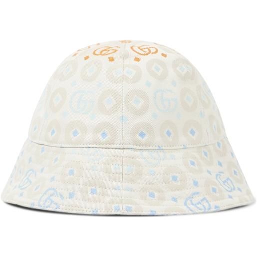 Gucci Kids cappello da pescatore in jacquard di cotone gg