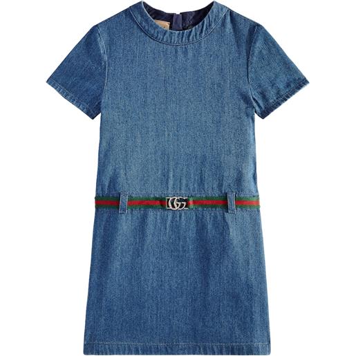 Gucci Kids abito di jeans con cintura