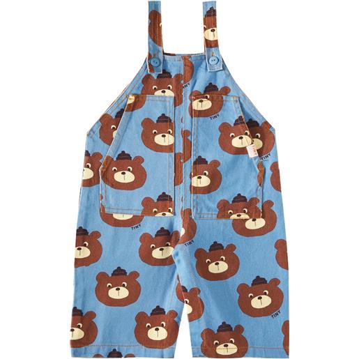 Tinycottons baby - salopette bears in cotone