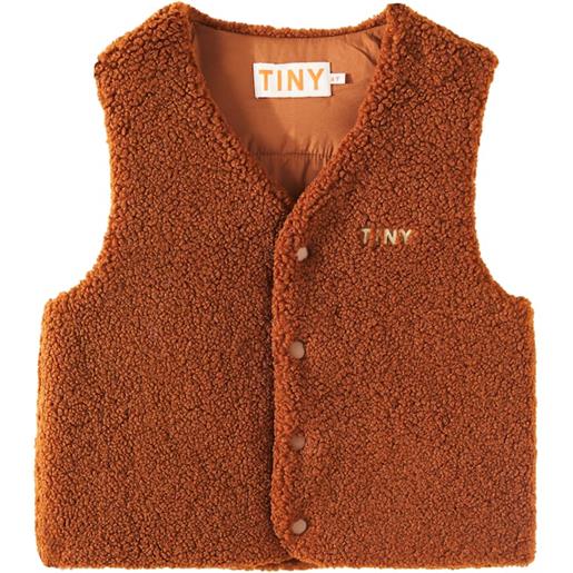 Tinycottons gilet imbottito con logo