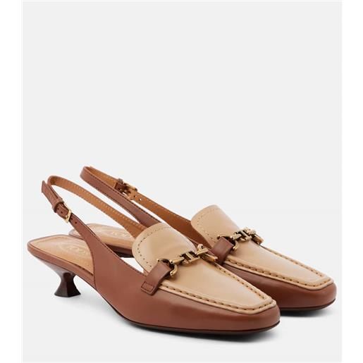 Tod's pumps slingback 35 in pelle