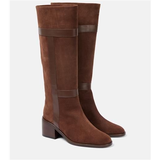 Clergerie stivali lyube 65 in suede e shearling