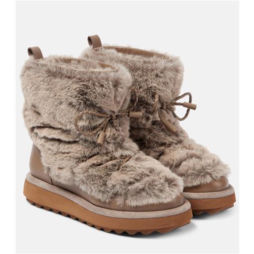 Clergerie stivali zeva in pelliccia sintetica