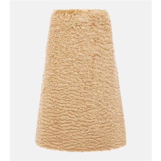 Jil Sander gonna in mohair e cotone