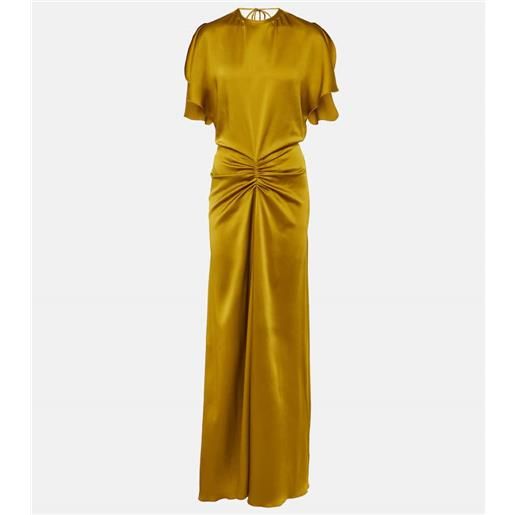 Victoria Beckham abito lungo in raso