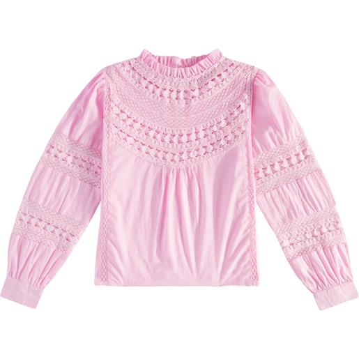 The New Society blusa in cotone sangallo