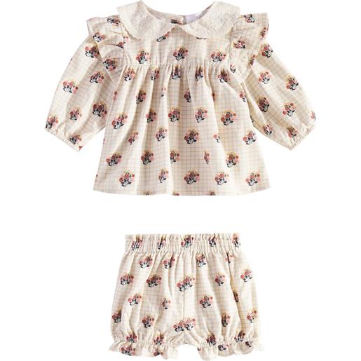 C'era Una Volta baby - blusa e culottes franca in cotone