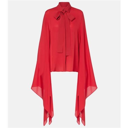 Elie Saab blusa in seta con fiocco