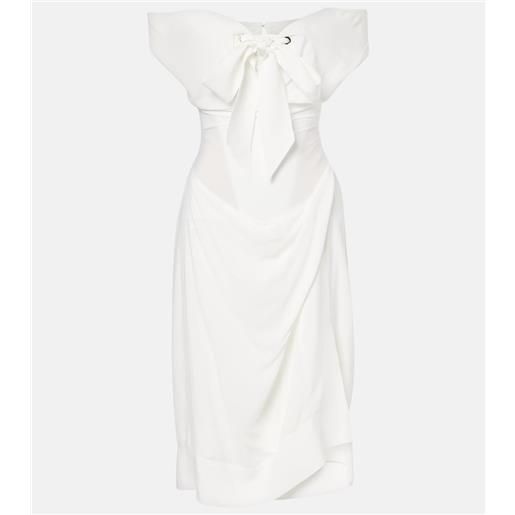 Vivienne Westwood bridal - abito midi iwona in crãªpe de chine