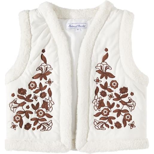 Tartine et Chocolat gilet con ricamo