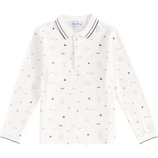 Tartine et Chocolat polo in cotone con stampa