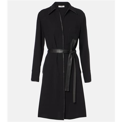 Vince abito midi con cintura